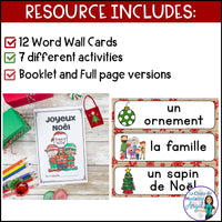 Noël - French Christmas Activity Booklet and Word Wall Cards