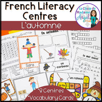 Automne:  Autumn (Fall) Themed Literacy Activities in French