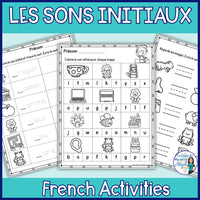Les sons initiaux - French Alphabet Beginning Sound Activities (Son initial)