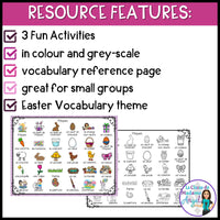 Pâques - 3 French Easter Vocabulary Games and Centres