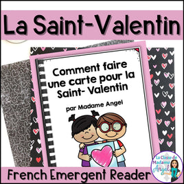 La Saint-Valentin - French How to Make a Valentine's Day Card Emergent Reader