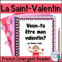 La Saint-Valentin - French Valentines' Day Vocabulary Emergent Reader