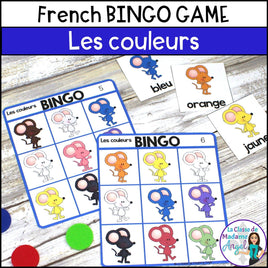 Les couleurs:  French Colour (Color) Bingo Game