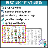 Le printemps - 3 French Spring Vocabulary Games and Centres