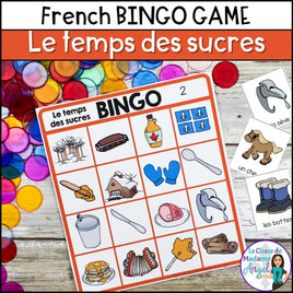 Le temps des sucres - French Maple Sugar Shack - La cabane à sucre Bingo Game