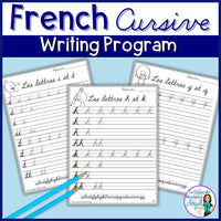 L'écriture cursive - French Cursive Handwriting and Alphabet Practice Program