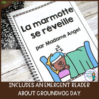 Jour de la marmotte - French Groundhog Day Bingo, Activities and Reader BUNDLE