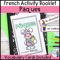 Pâques - French Easter Activities Booklet and Vocabulary Word Wall Cards