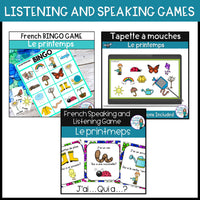 Le printemps - French Spring Literacy Centres and Vocabulary Activities BUNDLE