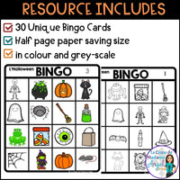 L'Halloween | French Halloween Themed Bingo Game | French Halloween Vocabulary