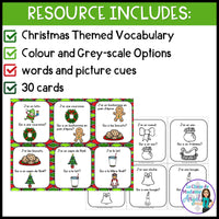 Noël - French Christmas Vocabulary Game - J'ai. . .Qui a. . .?