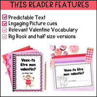 La Saint-Valentin - French Valentines' Day Vocabulary Emergent Reader