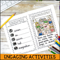 L'Action de Grâce | French Thanksgiving Activity Booklet with Vocabulary Cards