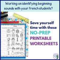 Les sons initiaux - French Alphabet Beginning Sound Activities (Son initial)