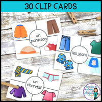 Les vêtements - 3 French Clothing Vocabulary Games and Centres