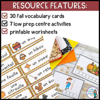 Automne:  Autumn (Fall) Themed Literacy Activities in French