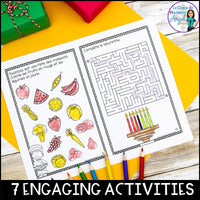 French Kwanzaa Activity Booklet with Vocabulary or Word Wall Cards