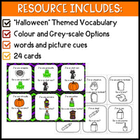 French Halloween Vocabulary Speaking Game: J'ai ... Qui a ...? pour l'Halloween