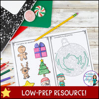 Noël - French Christmas Activity Booklet and Word Wall Cards