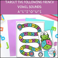 Le printemps | French Phonics Board Games | French Vowel Sounds