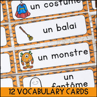 L'Halloween | French Halloween Activity Booklet and Vocabulary Cards