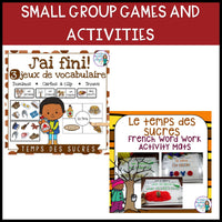 Le temps des sucres - French Maple Sugar Bush Vocabulary BUNDLE - la cabane à sucre