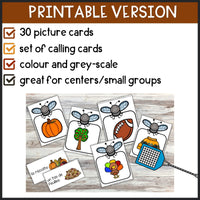 L'automne - French Fall Vocabulary game - La tapette à mouches