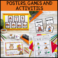 Les prépositions | French Autumn or Fall Preposition Activities and Reader | L'automne