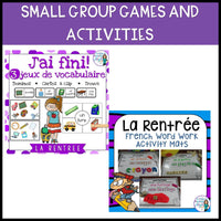 La rentrée scolaire | French Classroom Objects Vocabulary BUNDLE