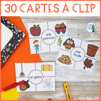 AUTOMNE French Autumn / Fall Themed Vocabulary Games: 3 JEUX EN FRANÇAIS