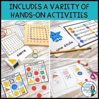 Les formes géométriques en 2D - French 2D Shapes Geometry Centres and Printables