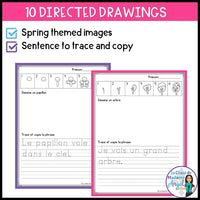 Le printemps - French Spring Alphabet Printing Practice Activities