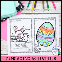 Pâques - French Easter Activities Booklet and Vocabulary Word Wall Cards