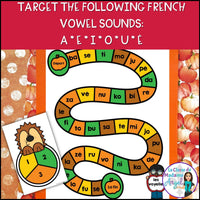 L'automne | French Fall Phonics Board Games | French Vowel Sounds