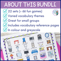 Jeux de vocabulaire - J'ai fini! French Vocabulary Games and Centres Bundle
