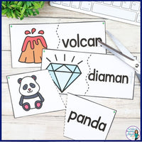 French Phonics Puzzles - Complex Sounds Decoding Practice Activity BUNDLE of 4 sets