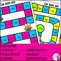 Le printemps - French Spring Phonics Board Games - Les sons complexes