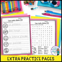 Lettres de l'alphabet - French Alphabet Letters Summer Printing Practice