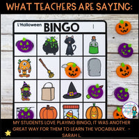 L'Halloween | French Halloween Themed Bingo Game | French Halloween Vocabulary