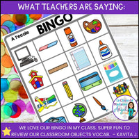 La rentrée scolaire | French Back to School Bingo Game