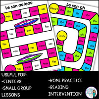 French Phonics Four Season Board Games BUNDLE | Les sons complexes