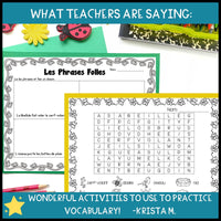 Le printemps - French Spring Themed Literacy Activities and Vocabulary Cards