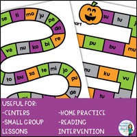 L'Halloween | French Halloween Phonics Board Games | French Vowel Sounds