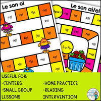 L'été - French Summer Phonics Board Games - Les sons complexes