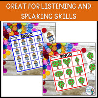 L'automne - French Fall Beginning Skills Bingo Games BUNDLE