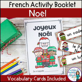 Noël - French Christmas Activity Booklet and Word Wall Cards