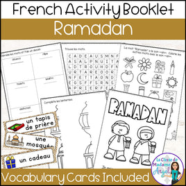 Le Ramadan - French Ramadan Activity Booklet and Vocabulary Cards