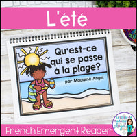L'été | French Summer Emergent Reader | La négation