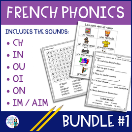 French Phonics Activities Bundle #1: Mon cahier des sons français