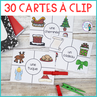 Noël: 3 French Christmas Themed Vocabulary Games for Centres "J'ai fini"